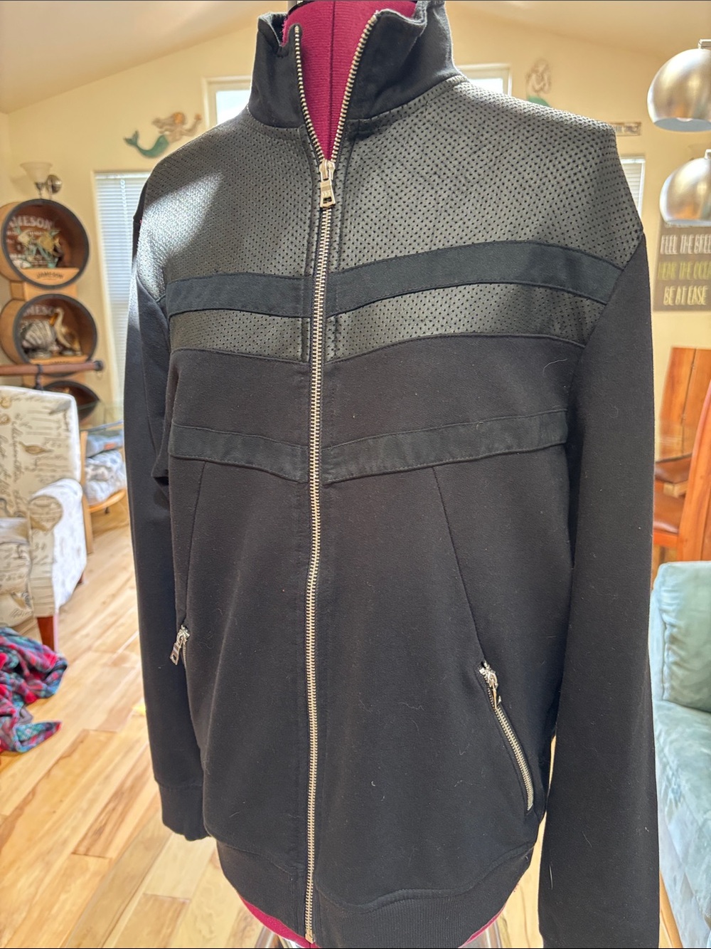 Women’s Black Zip-Up Jacket